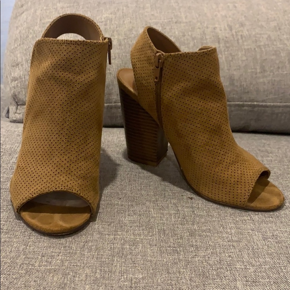Booties, worn once